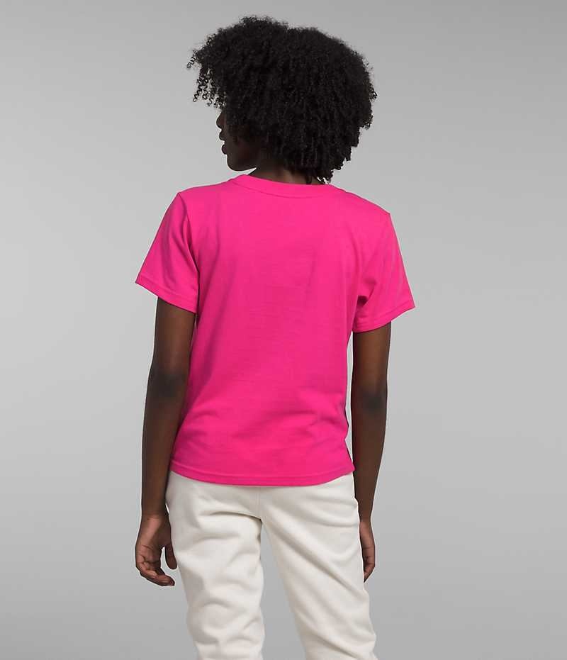 The North Face Kısa Sleeve Baskılı Tişört Kiz Çocuk Pembe | TÜRKIYE UCJP