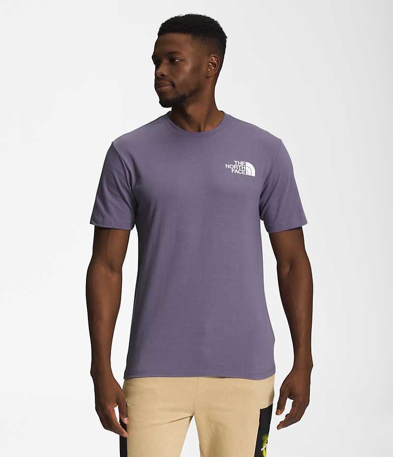 The North Face Kısa Sleeve Box NSE Tişört Erkek Mor | TÜRKIYE VSCG