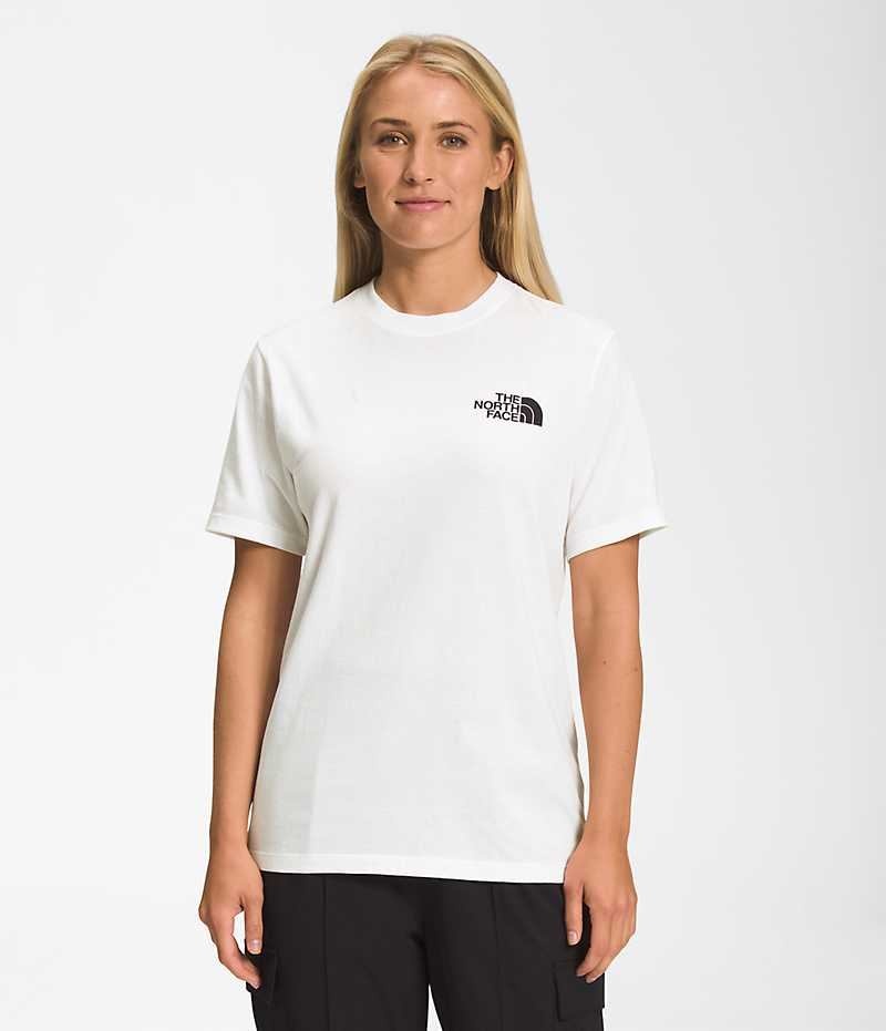 The North Face Kısa Sleeve Box NSE Tişört Kadın Beyaz | TÜRKIYE MIFN