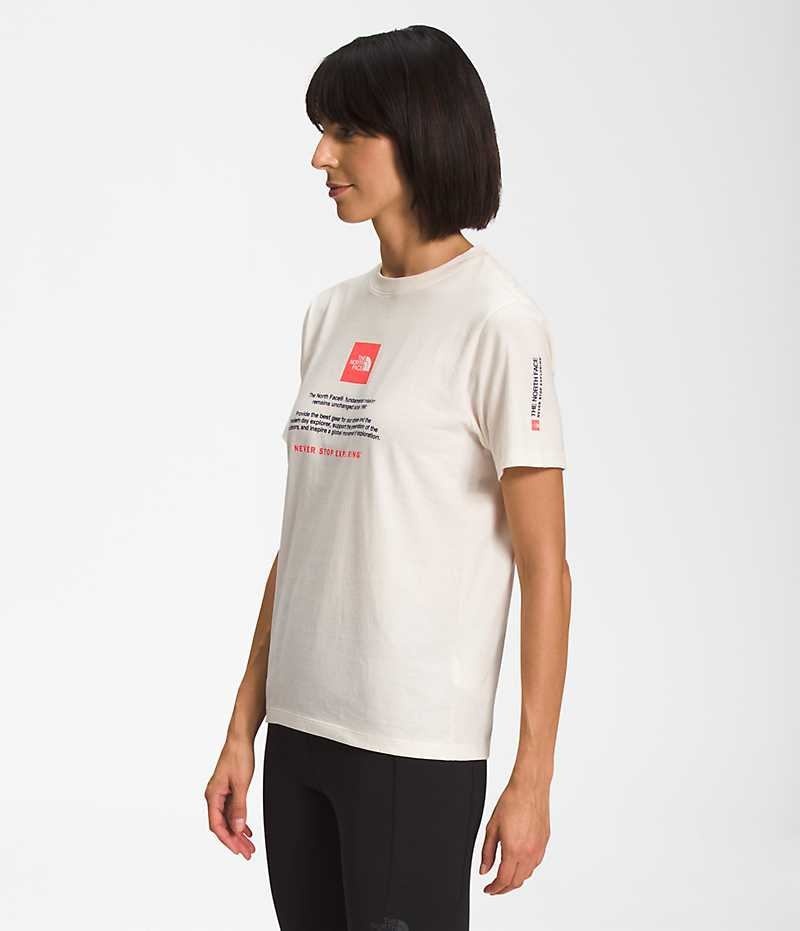 The North Face Kısa Sleeve Brand Proud Tişört Kadın Beyaz | TÜRKIYE XIBP