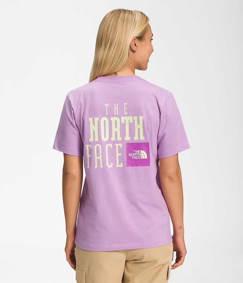 The North Face Kısa Sleeve Brand Proud Tişört Kadın Lavanta | ISTANBUL NBHW