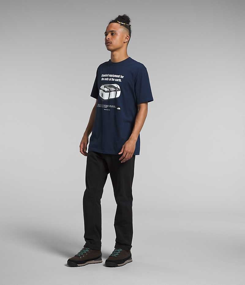 The North Face Kısa Sleeve Brand Proud Tişört Erkek Lacivert | TÜRKIYE RLTS