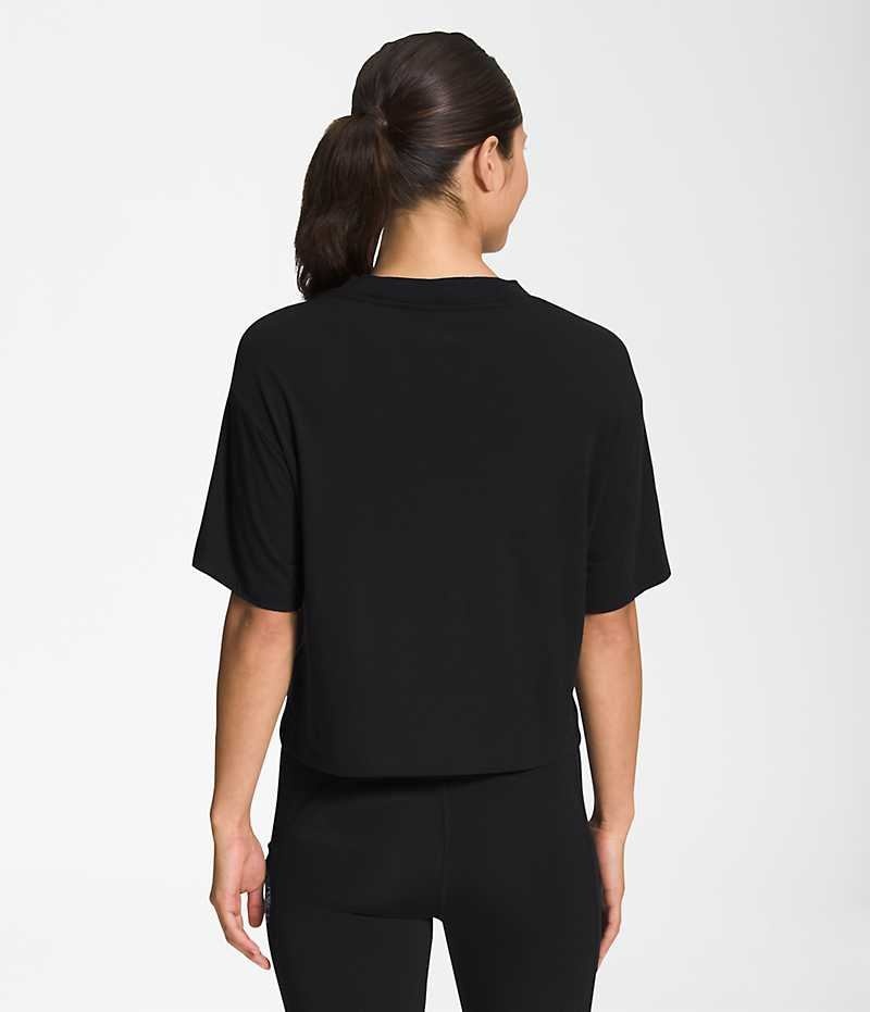 The North Face Kısa Sleeve Half Dome Crop Tişört Kadın Siyah | ISTANBUL WGYL