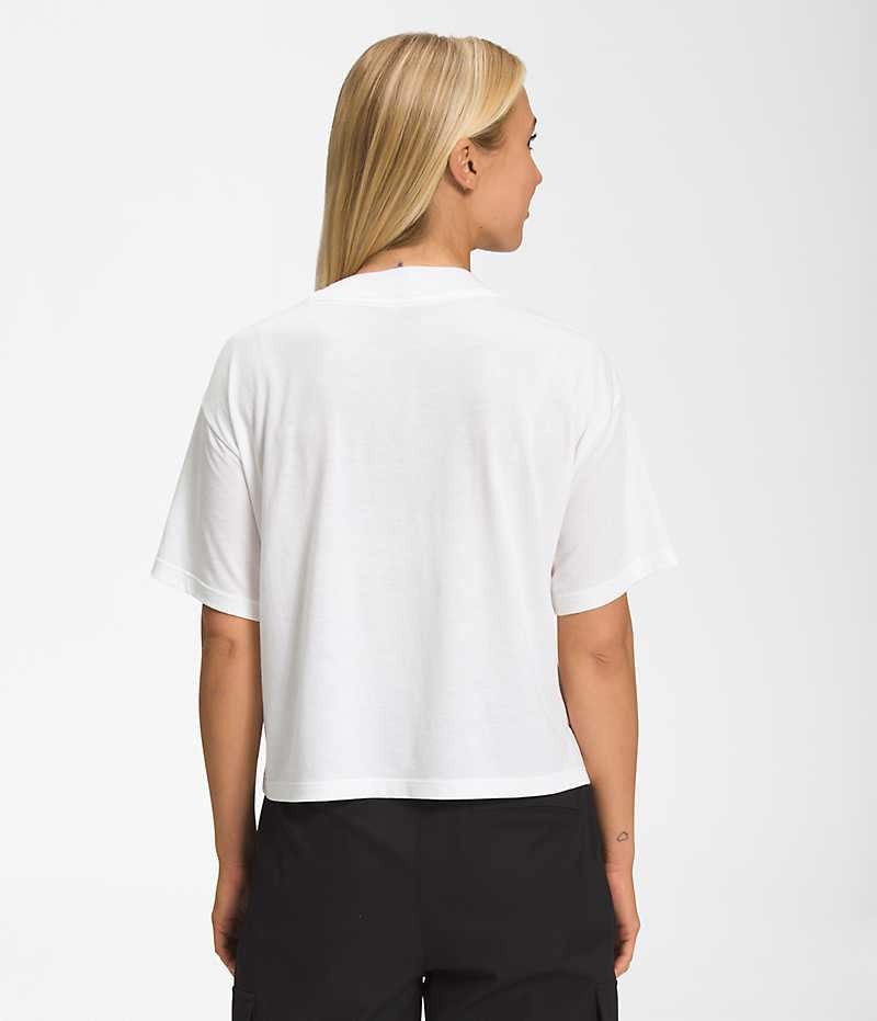 The North Face Kısa Sleeve Half Dome Crop Tişört Kadın Beyaz | TÜRKIYE KUHZ