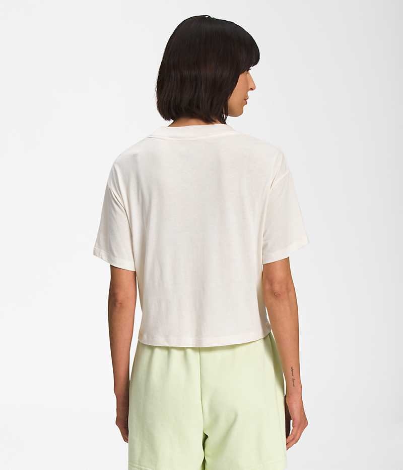 The North Face Kısa Sleeve Half Dome Crop Tişört Kadın Beyaz | ISTANBUL ORGM