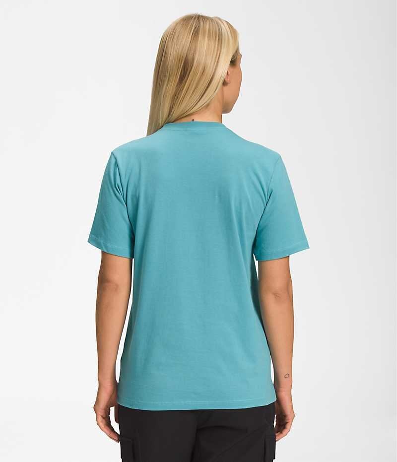 The North Face Kısa Sleeve Half Dome Tişört Kadın Turkuaz | TÜRKIYE BNGP