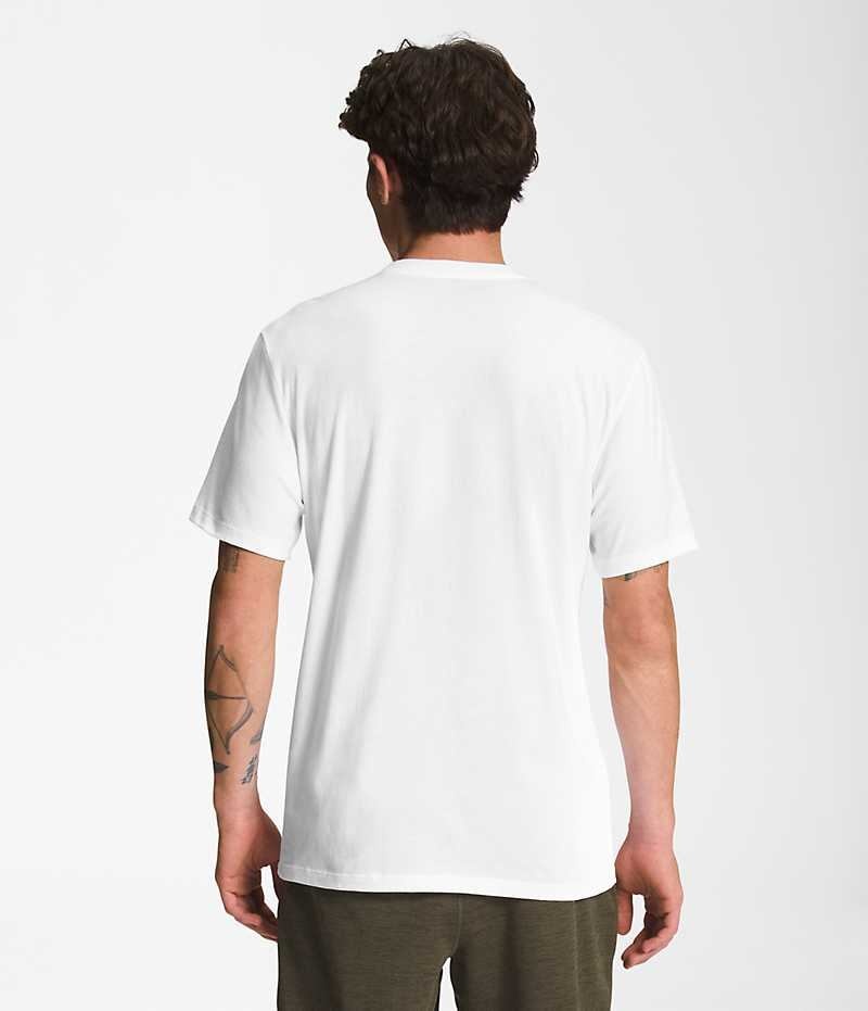 The North Face Kısa Sleeve Half Dome Tişört Erkek Beyaz | TÜRKIYE JXYN