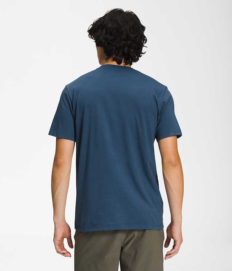 The North Face Kısa Sleeve Half Dome Tişört Erkek Mavi | ISTANBUL AKZB