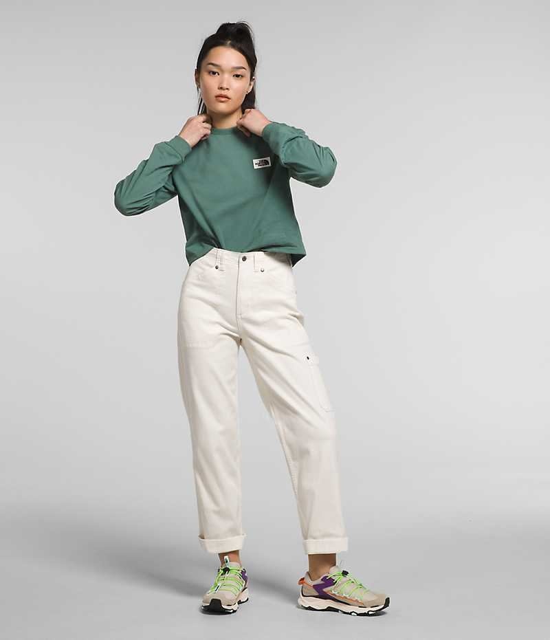 The North Face Long Sleeve Heritage Patch Tişört Kadın Yeşil | ISTANBUL UAEL