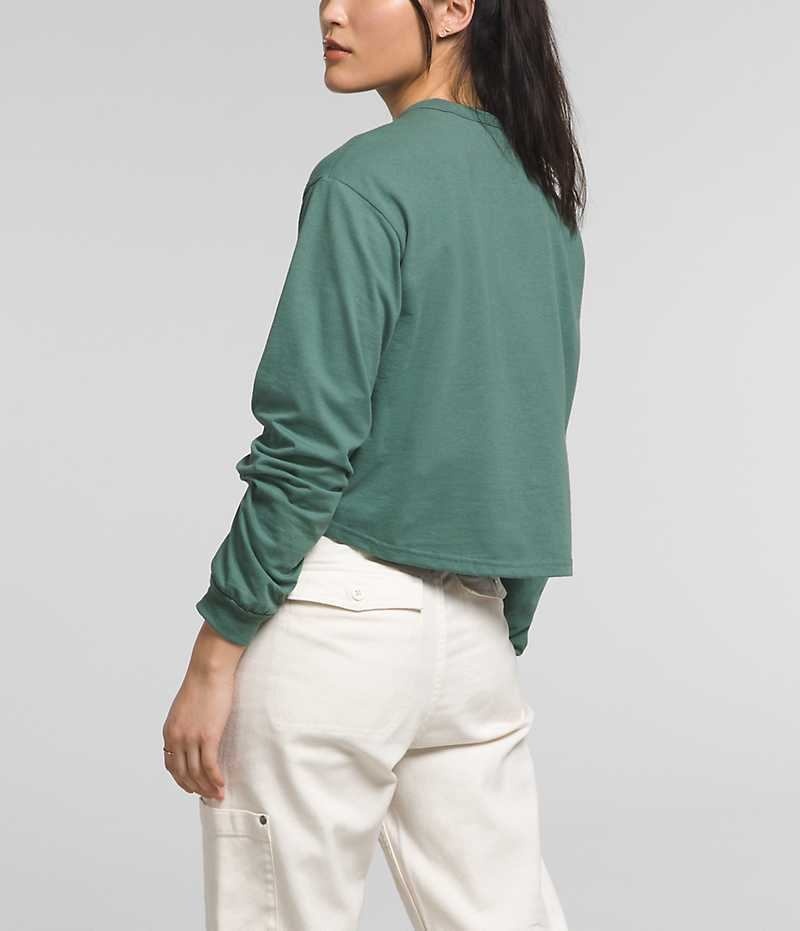 The North Face Long Sleeve Heritage Patch Tişört Kadın Yeşil | ISTANBUL UAEL