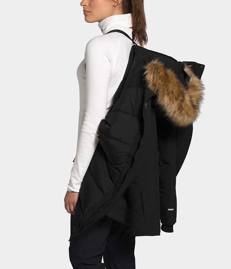 The North Face New Outerboroughs Parka Kadın Siyah | TÜRKIYE UYBV
