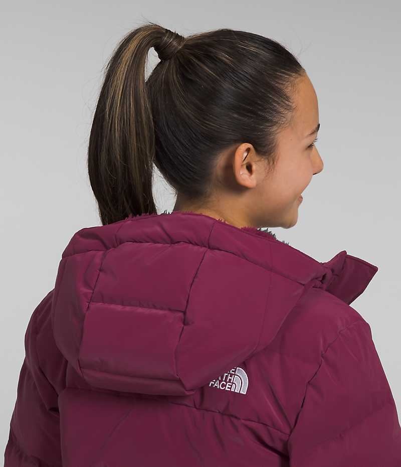 The North Face North Down Long Parka Kiz Çocuk Kırmızı | TÜRKIYE FWXR