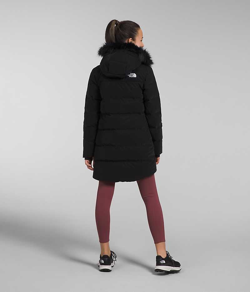 The North Face North Down Long Parka Kiz Çocuk Siyah | ISTANBUL HBDF