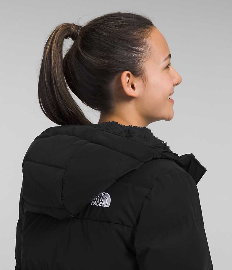 The North Face North Down Long Parka Kiz Çocuk Siyah | ISTANBUL HBDF