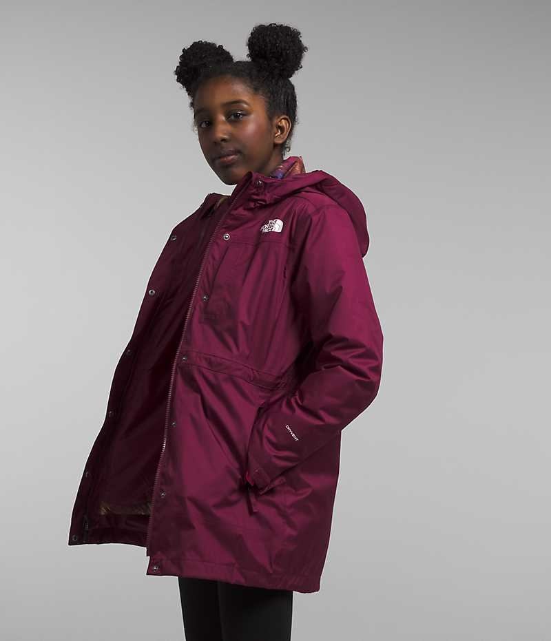 The North Face North Triclimate® Aşağı Ceket Kiz Çocuk Bordo | TÜRKIYE QXLE
