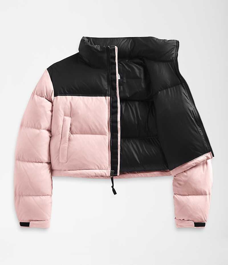 The North Face Nuptse Kısa Aşağı Ceket Kadın Pembe | TÜRKIYE PSIV