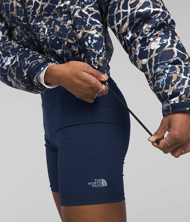 The North Face Nuptse Kısa Aşağı Ceket Kadın Lacivert | TÜRKIYE FIXP