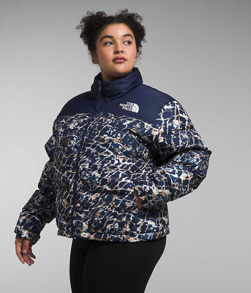 The North Face Plus 1996 Retro Nuptse Aşağı Ceket Kadın Lacivert | TÜRKIYE AYZQ