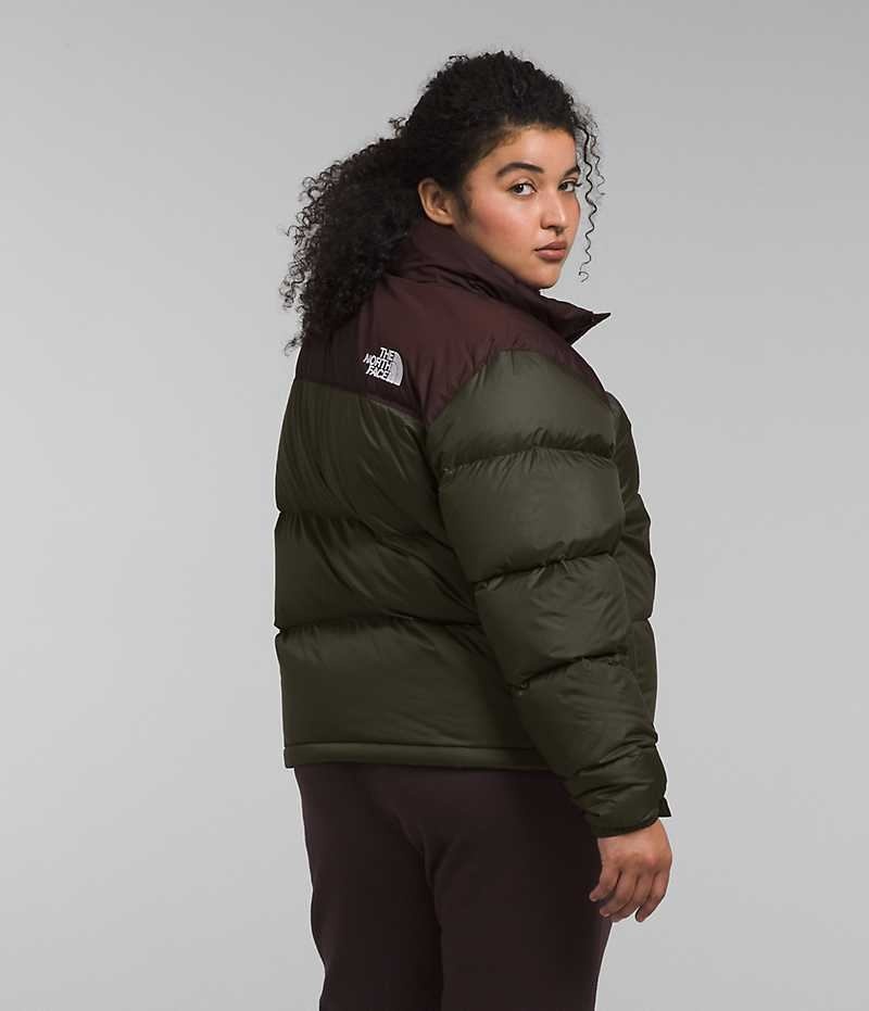 The North Face Plus 1996 Retro Nuptse Aşağı Ceket Kadın Yeşil Kahverengi | ISTANBUL XOUK