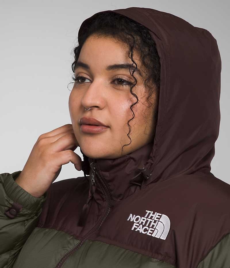 The North Face Plus 1996 Retro Nuptse Aşağı Ceket Kadın Yeşil Kahverengi | ISTANBUL XOUK