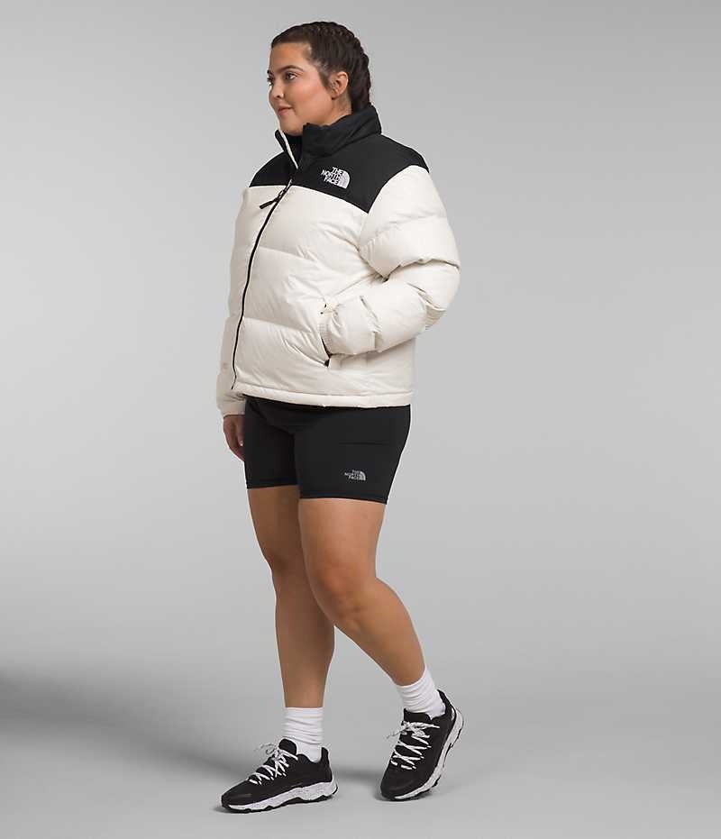 The North Face Plus 1996 Retro Nuptse Aşağı Ceket Kadın Beyaz | TÜRKIYE UYAW