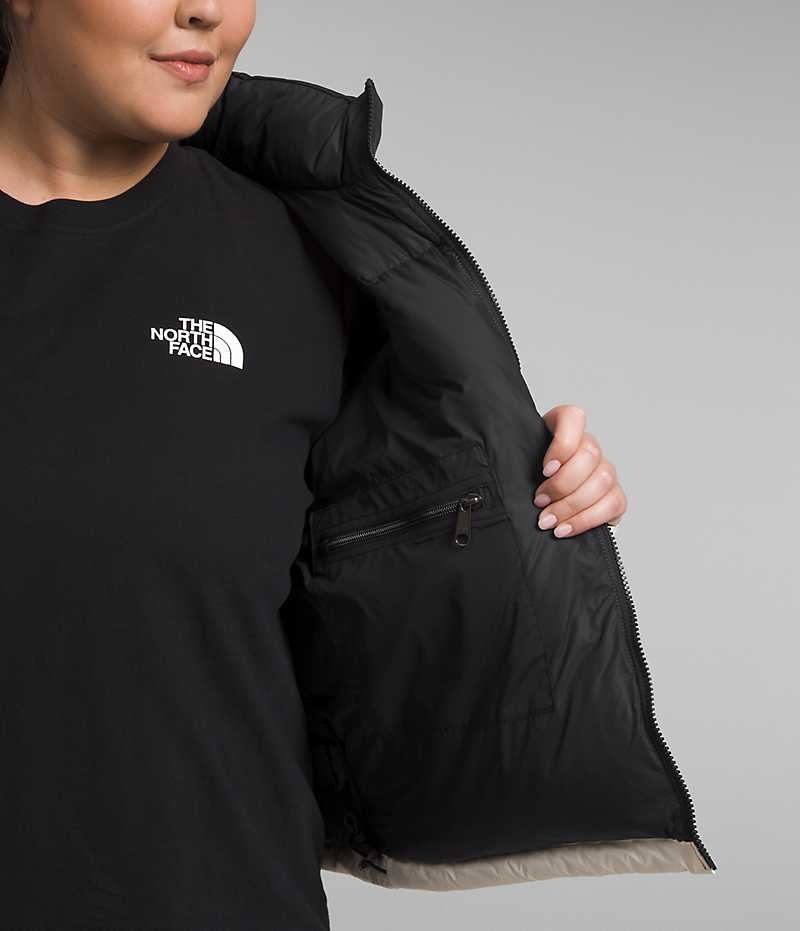 The North Face Plus 1996 Retro Nuptse Aşağı Ceket Kadın Beyaz | TÜRKIYE UYAW