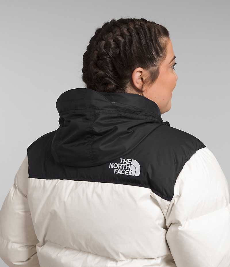 The North Face Plus 1996 Retro Nuptse Aşağı Ceket Kadın Beyaz | TÜRKIYE UYAW