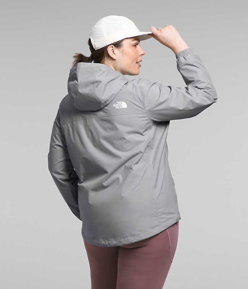 The North Face Plus Antora Yağmurluk Kadın Gri | TÜRKIYE CQVP