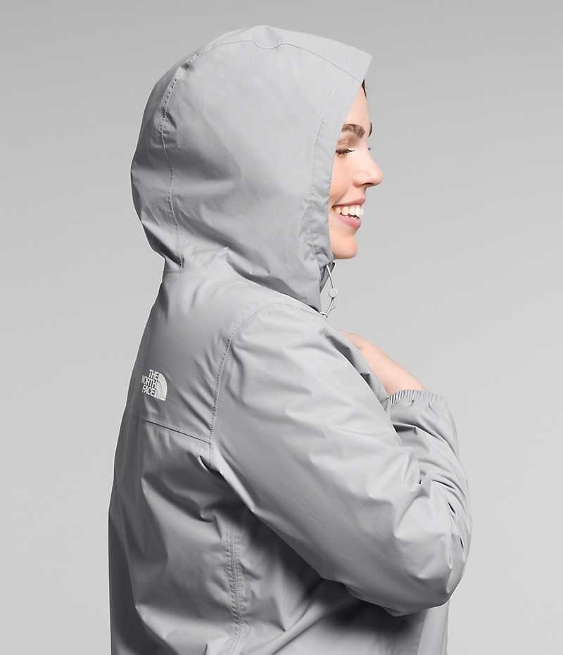 The North Face Plus Antora Yağmurluk Kadın Gri | TÜRKIYE CQVP