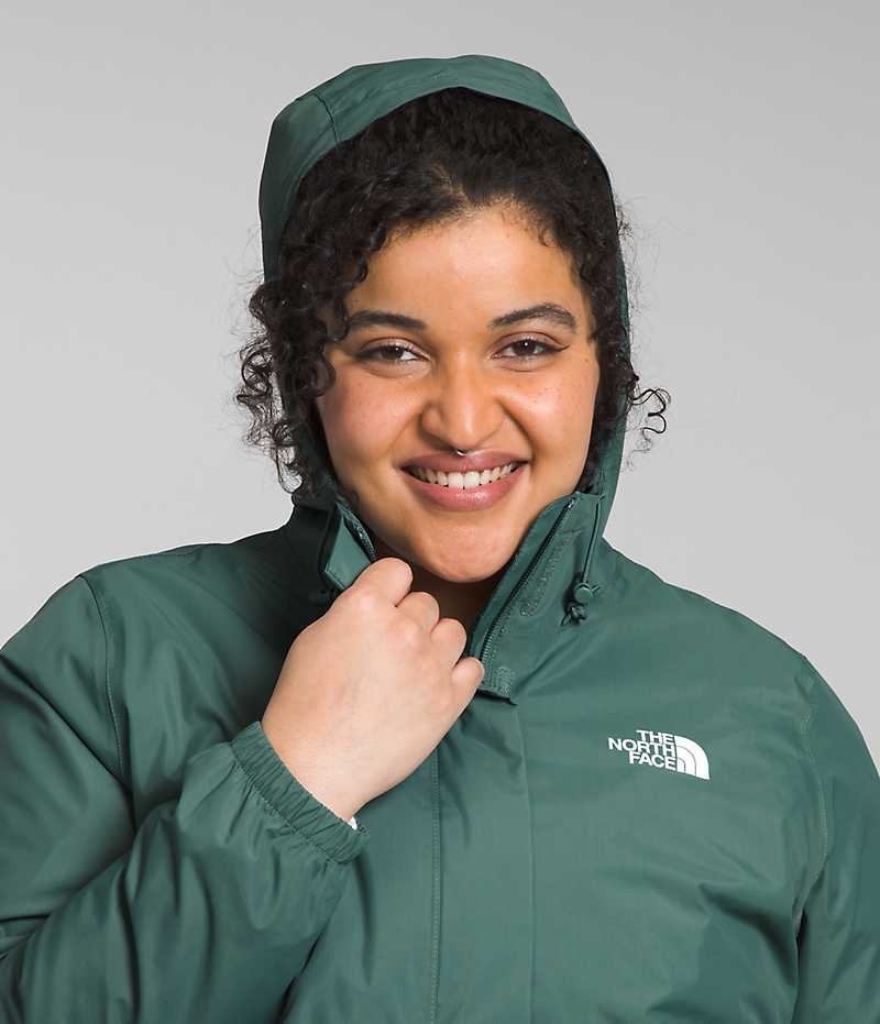 The North Face Plus Antora Yağmurluk Kadın Yeşil | TÜRKIYE HZQX