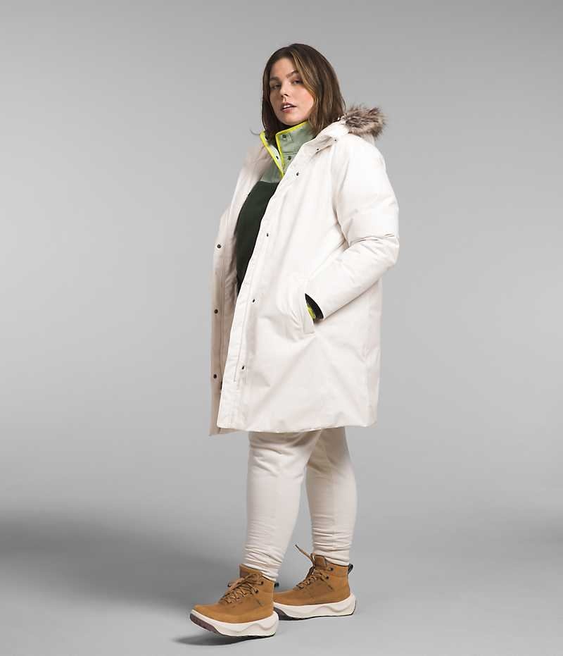 The North Face Plus Arctic Parka Kadın Beyaz | TÜRKIYE QUNW
