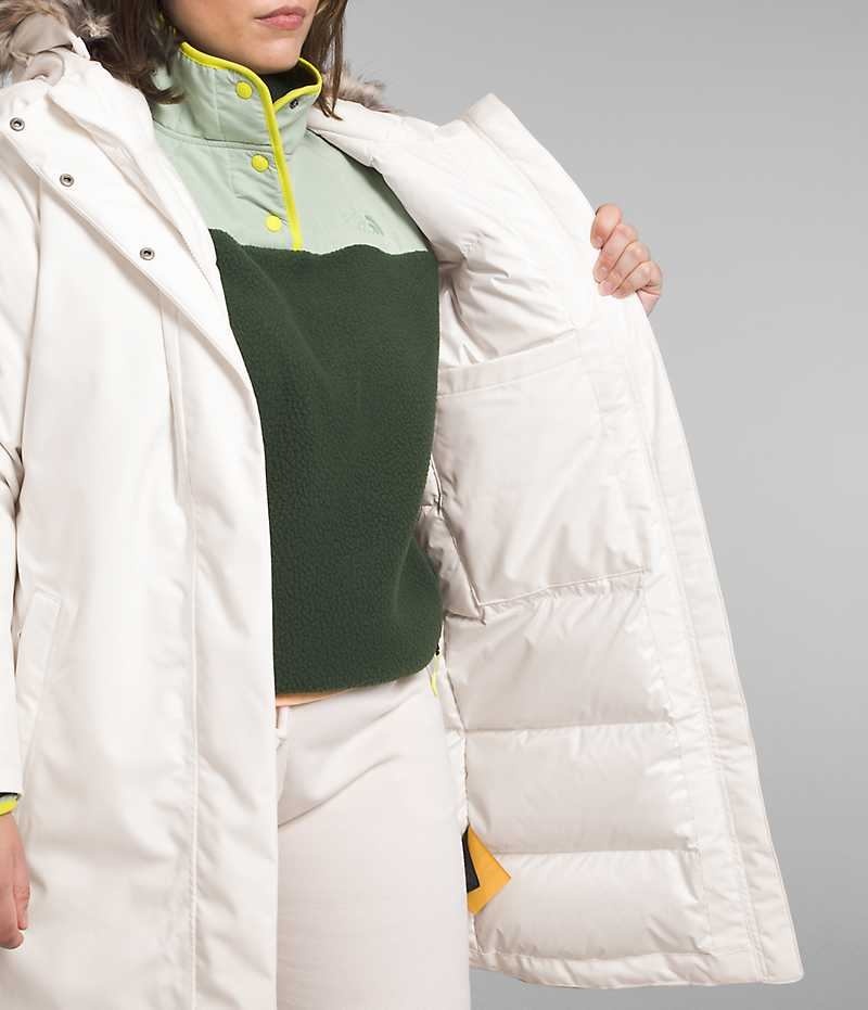 The North Face Plus Arctic Parka Kadın Beyaz | TÜRKIYE QUNW
