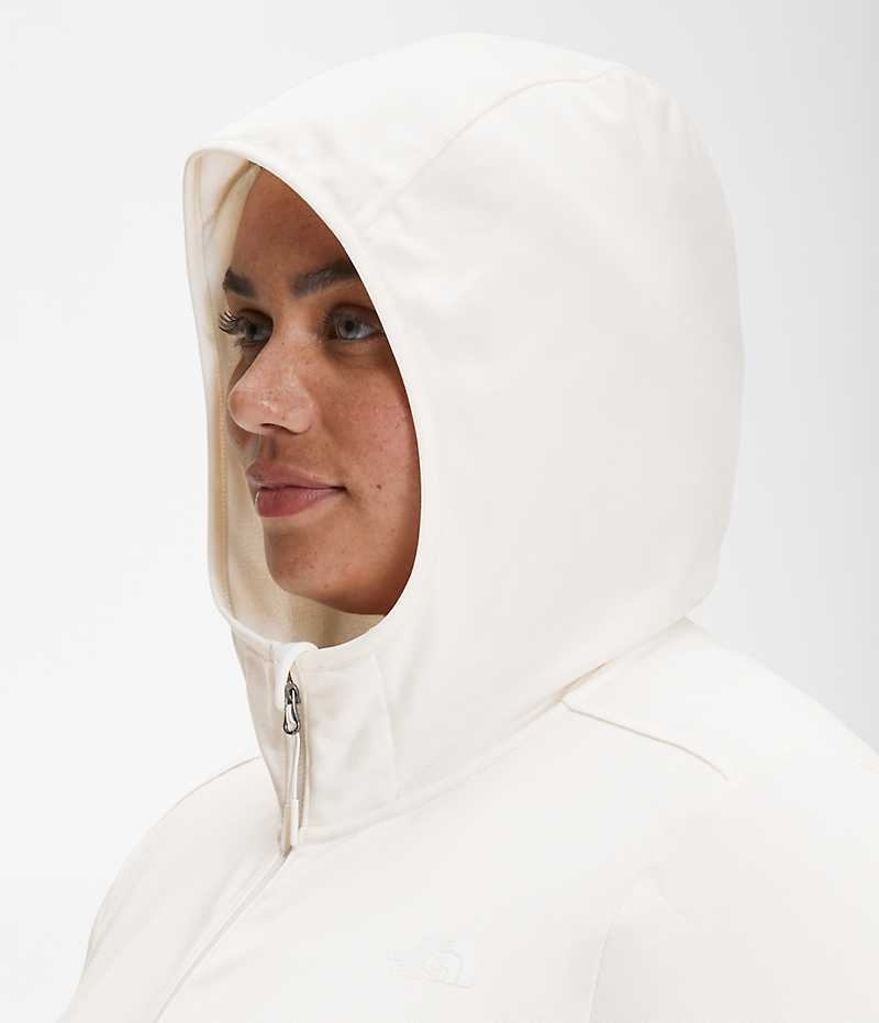 The North Face Plus Canyonlands Hoodie Polar Ceketler Kadın Beyaz | ISTANBUL LZDN