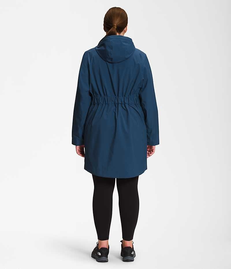 The North Face Plus City Breeze Rain II Parka Kadın Mavi | TÜRKIYE WBLG