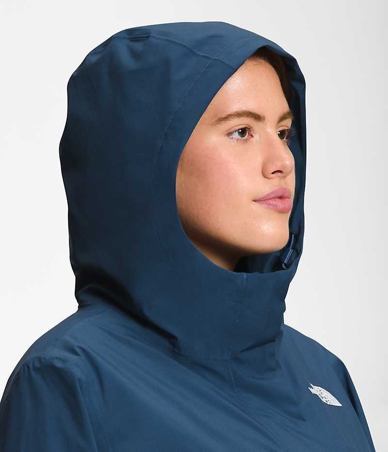 The North Face Plus City Breeze Rain II Parka Kadın Mavi | TÜRKIYE WBLG