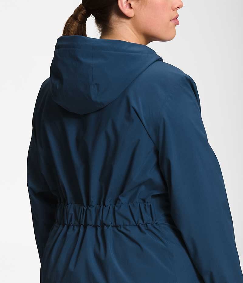 The North Face Plus City Breeze Rain II Parka Kadın Mavi | TÜRKIYE WBLG