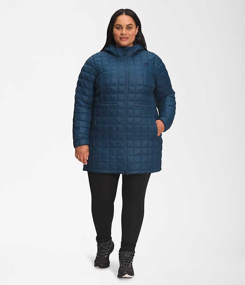 The North Face Plus ThermoBall™ Eco Parka Kadın Mavi | TÜRKIYE SLFA