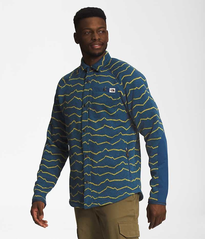 The North Face Printed Gordon Lyons Shacket Gömlek Erkek Mavi | ISTANBUL DLNR