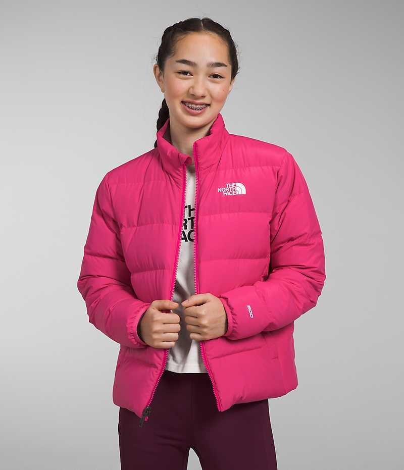 The North Face Reversible North Aşağı Ceket Kiz Çocuk Pembe | ISTANBUL ITVG