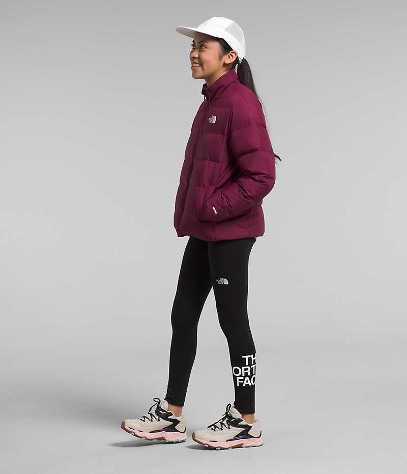 The North Face Reversible North Aşağı Ceket Kiz Çocuk Bordo | TÜRKIYE QDNA