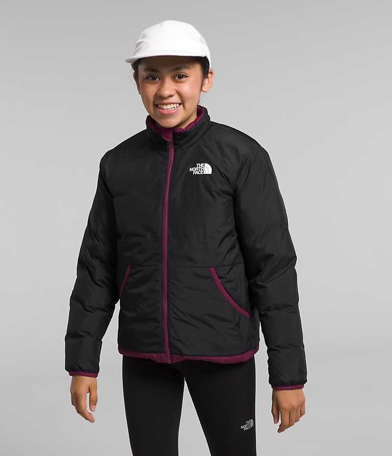 The North Face Reversible North Aşağı Ceket Kiz Çocuk Bordo | TÜRKIYE QDNA