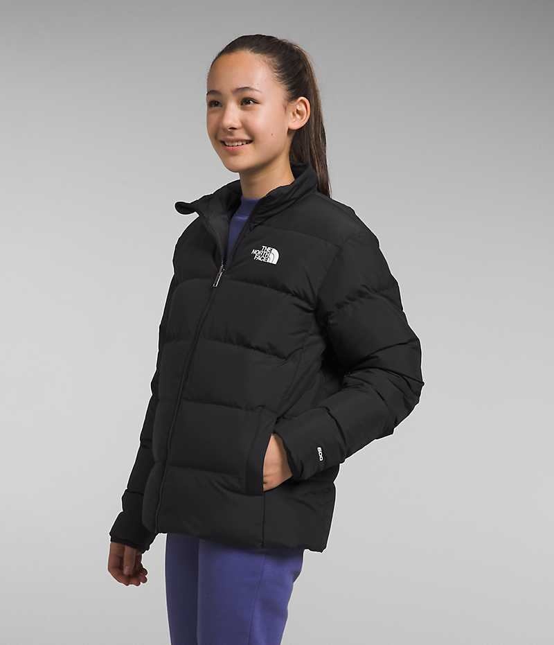 The North Face Reversible North Aşağı Ceket Kiz Çocuk Siyah | ISTANBUL QYLS
