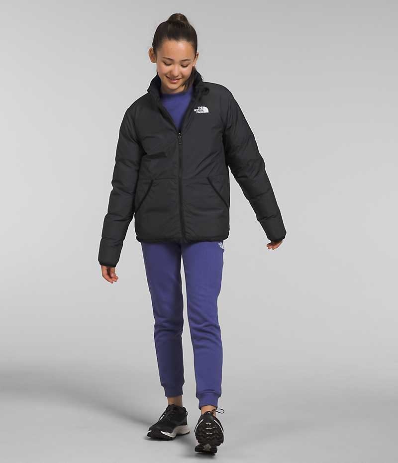 The North Face Reversible North Aşağı Ceket Kiz Çocuk Siyah | ISTANBUL QYLS