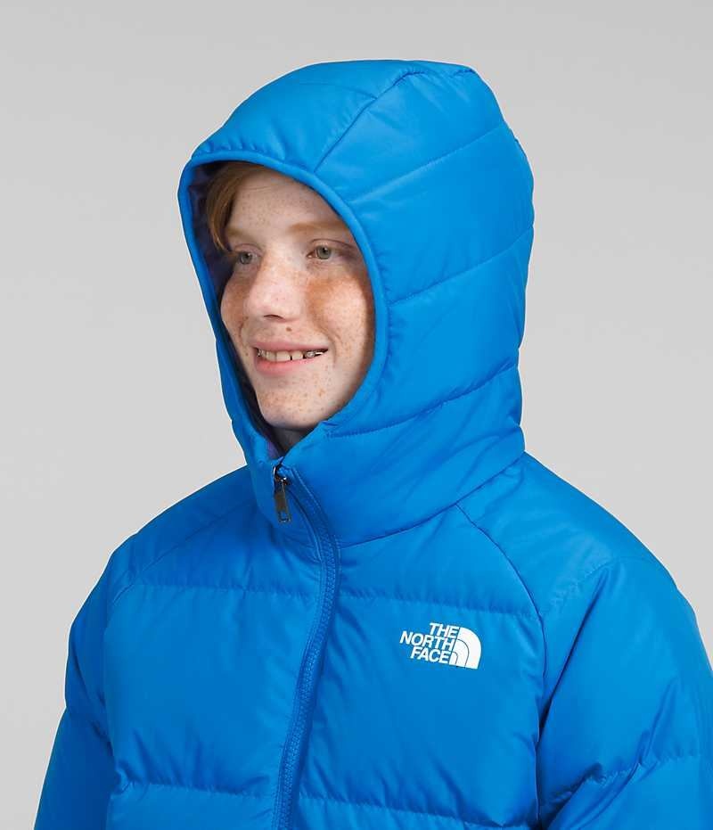 The North Face Reversible North Kukuletalı Aşağı Ceket Erkek Çocuk Mavi | ISTANBUL FHOM