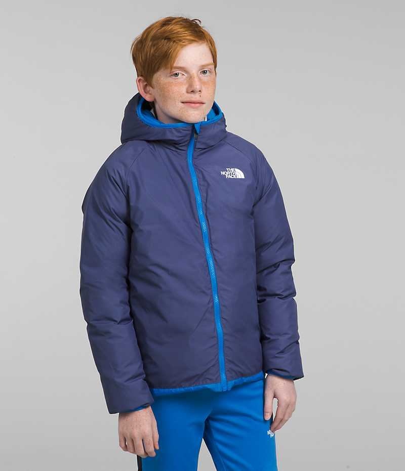 The North Face Reversible North Kukuletalı Aşağı Ceket Erkek Çocuk Mavi | ISTANBUL FHOM