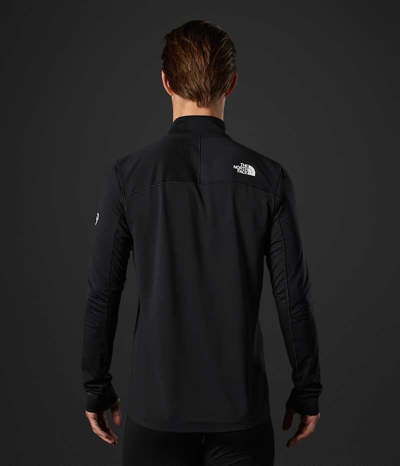 The North Face Summit Series Crevasse ½-Zip Sweatshirt Erkek Siyah | TÜRKIYE YZPS