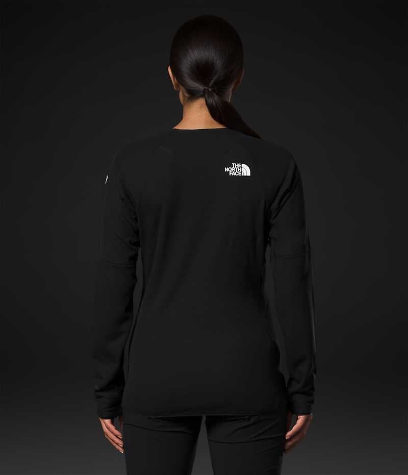 The North Face Summit Series FUTUREFLEECE™ Crew Sweatshirt Kadın Siyah | TÜRKIYE ZXGL