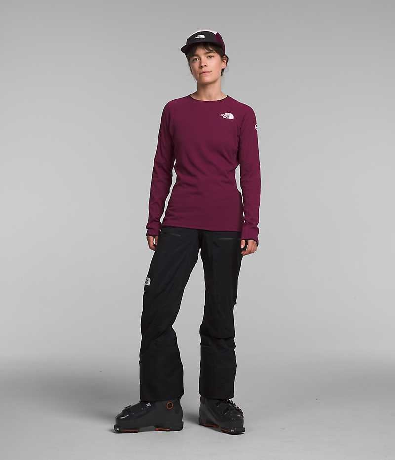The North Face Summit Series FUTUREFLEECE™ Crew Sweatshirt Kadın Bordo | ISTANBUL CMJX
