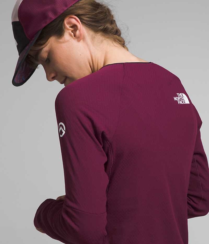 The North Face Summit Series FUTUREFLEECE™ Crew Sweatshirt Kadın Bordo | ISTANBUL CMJX