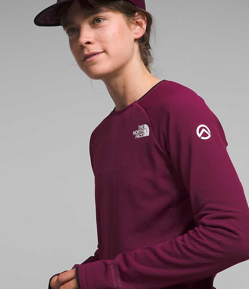 The North Face Summit Series FUTUREFLEECE™ Crew Sweatshirt Kadın Bordo | ISTANBUL CMJX